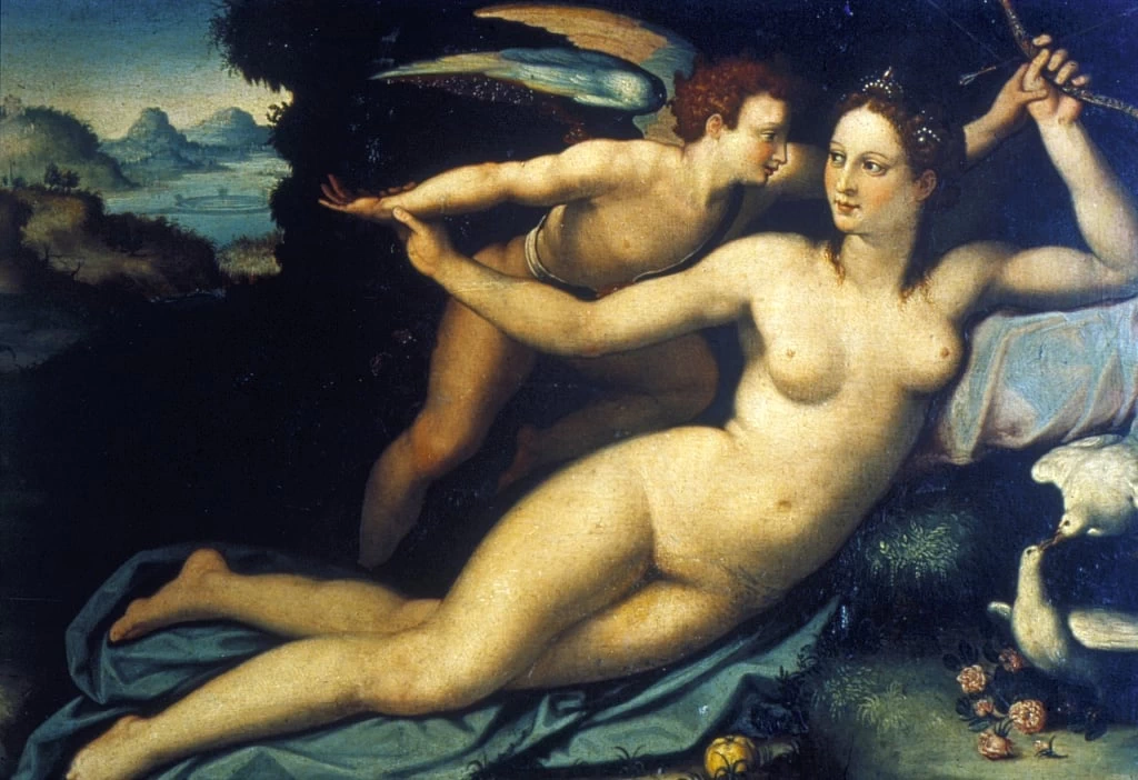 116-Agnolo Bronzino-Venere e Cupido